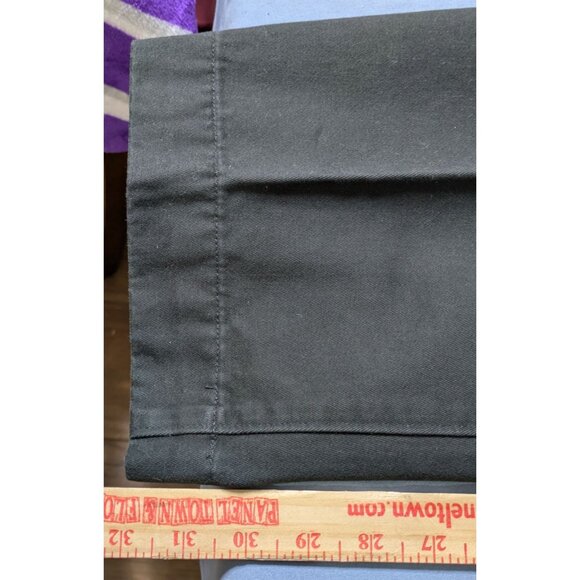 Dockers Premium Brushed Cotton Khaki Flat Front Relaxed Pants 34x32 Black NWT - Picture 7 of 7